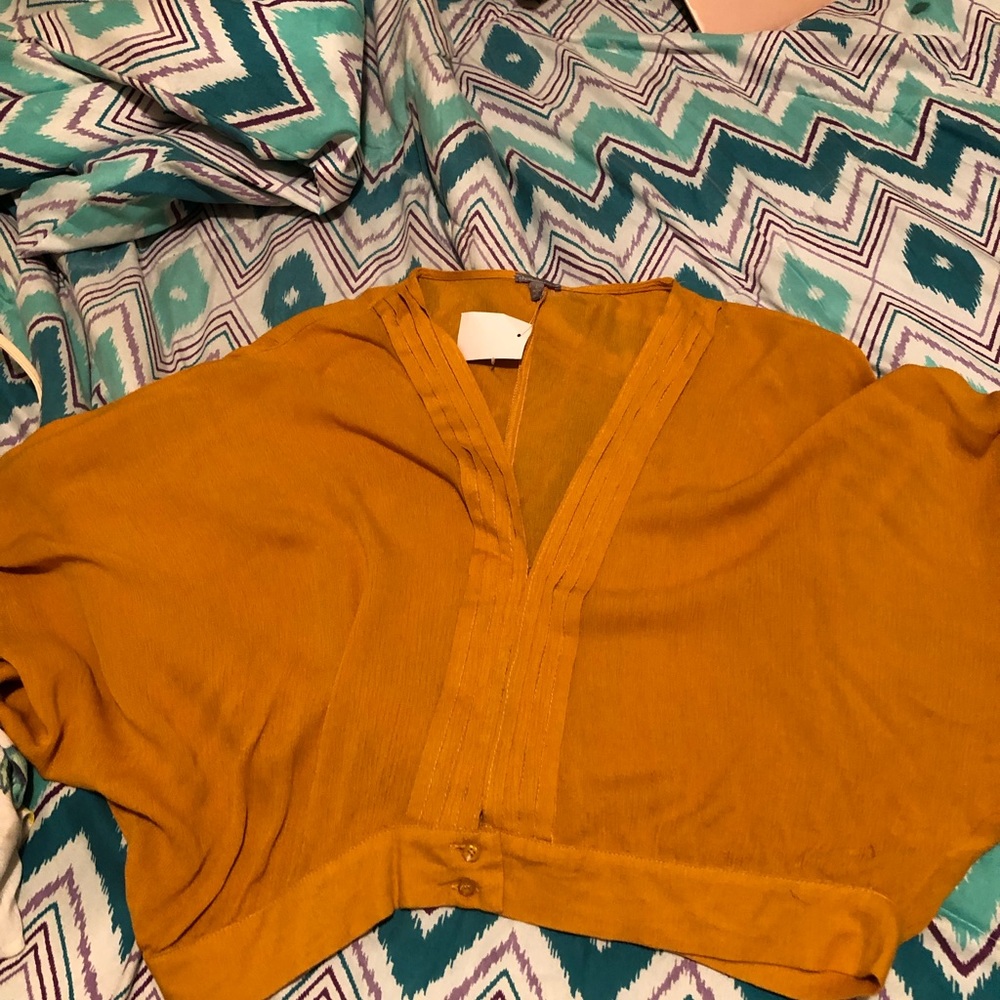 Mustard yellow Crop top
